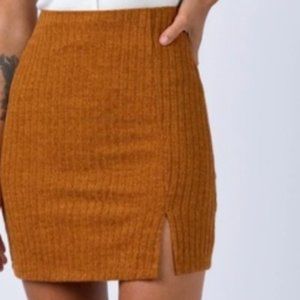 Princess Polly Human Movement Tan Mini Skirt